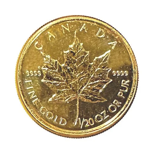  Canadian Mint メープルリーフ金貨 1/20 OZ 1/20 oz Canadian Gold Maple Leaf - Wholesale Bullion Available